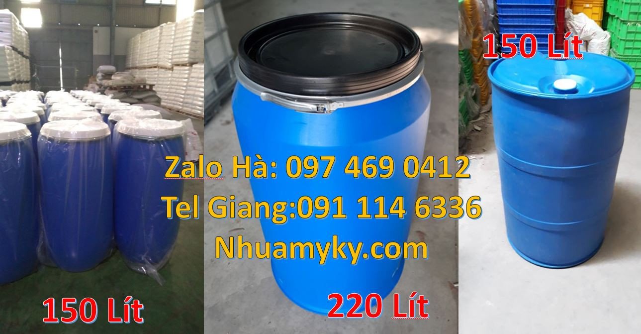 thùng phuy nhựa giá rẻ,thùng phuy 120l đựng nước,thùng phuy 220l đựng
