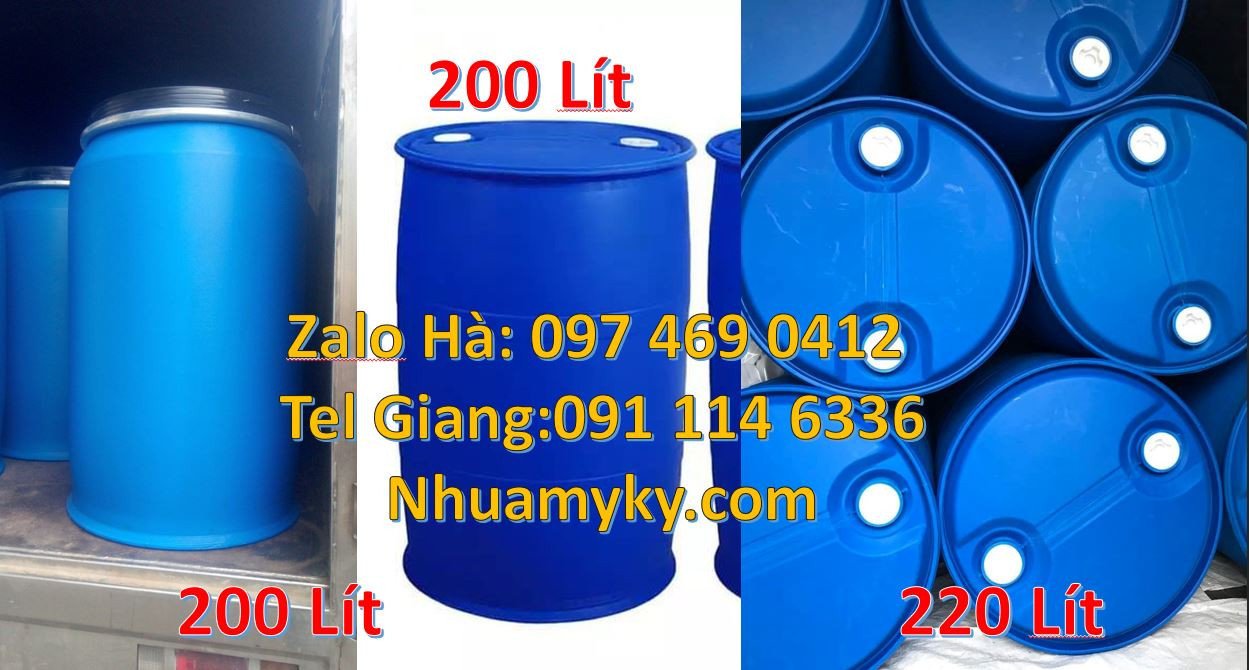 thùng phuy nhựa giá rẻ,thùng phuy 120l đựng nước,thùng phuy 220l đựng