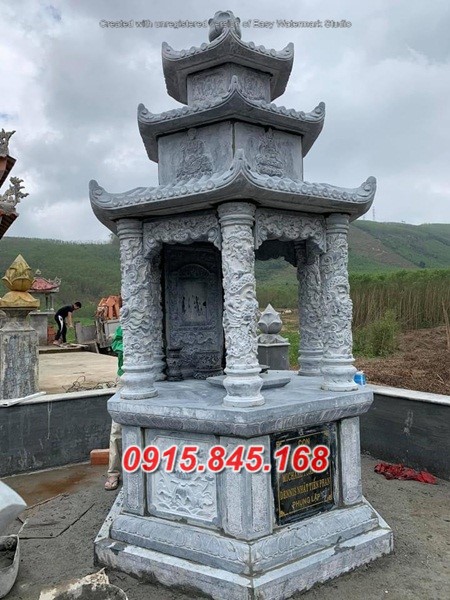 20657 Quảng ninh tháp mộ bằng đá cha mẹ bán