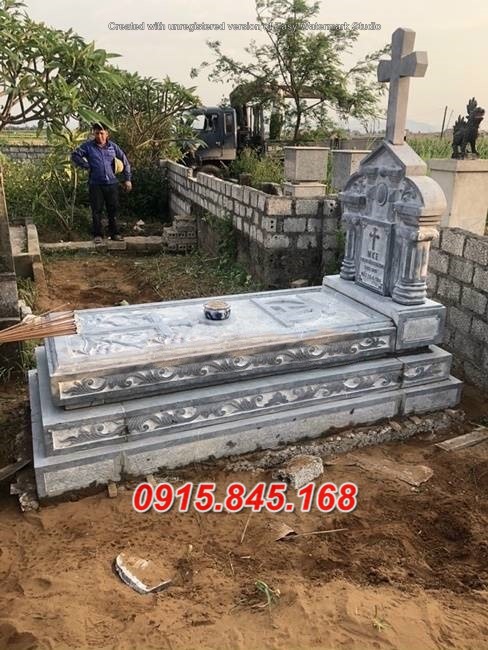 20690 bia mộ bằng đá xanh đẹp cao cấp bán đăk nông