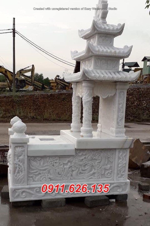 Mẫu Mộ Đá Ba Mái Mẫu Thiết Kế Năm 2023