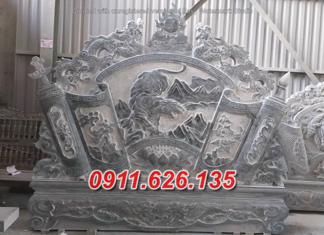 Mẫu Nhà Thờ Họ Từ Đường, Bức Bình Phong
