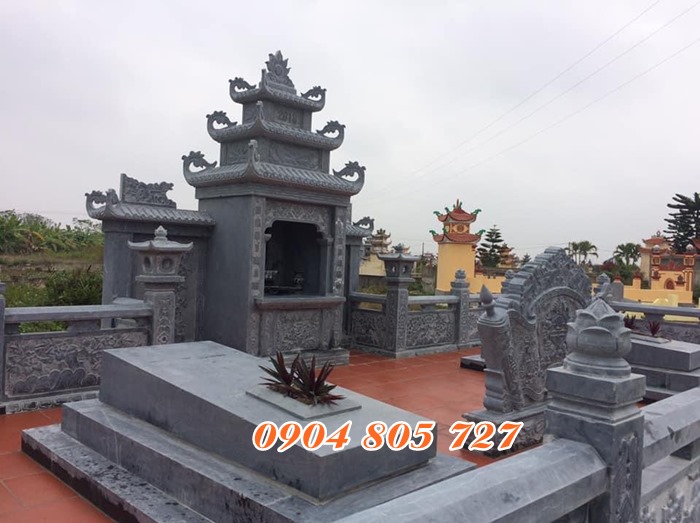 Lăng mộ đá để tro cốt tại Long An thiết kế đẹp