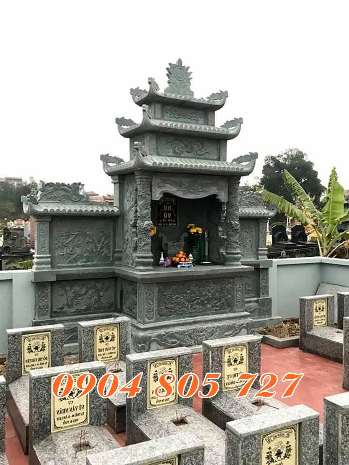 Lăng mộ đá để tro cốt tại Long An thiết kế đẹp