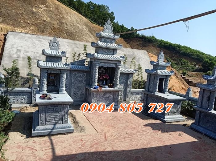 Lăng mộ đá để tro cốt tại Long An thiết kế đẹp