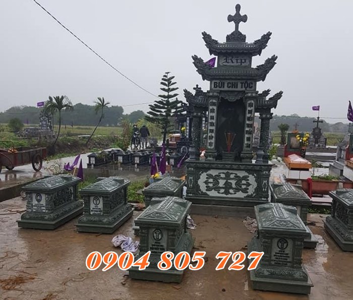Lăng mộ đá để tro cốt tại Long An thiết kế đẹp