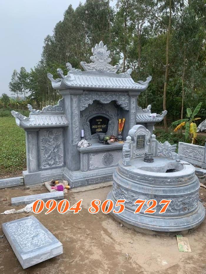 Lăng mộ đá để tro cốt tại Long An thiết kế đẹp