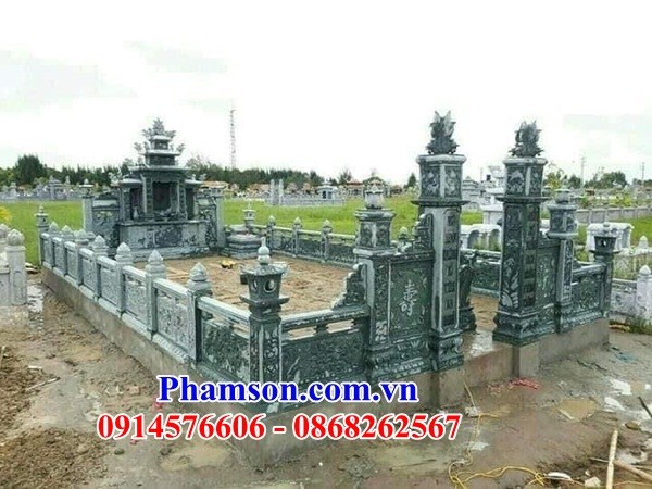 21562 lăng mộ bằng đá xanh rêu granite sơn la