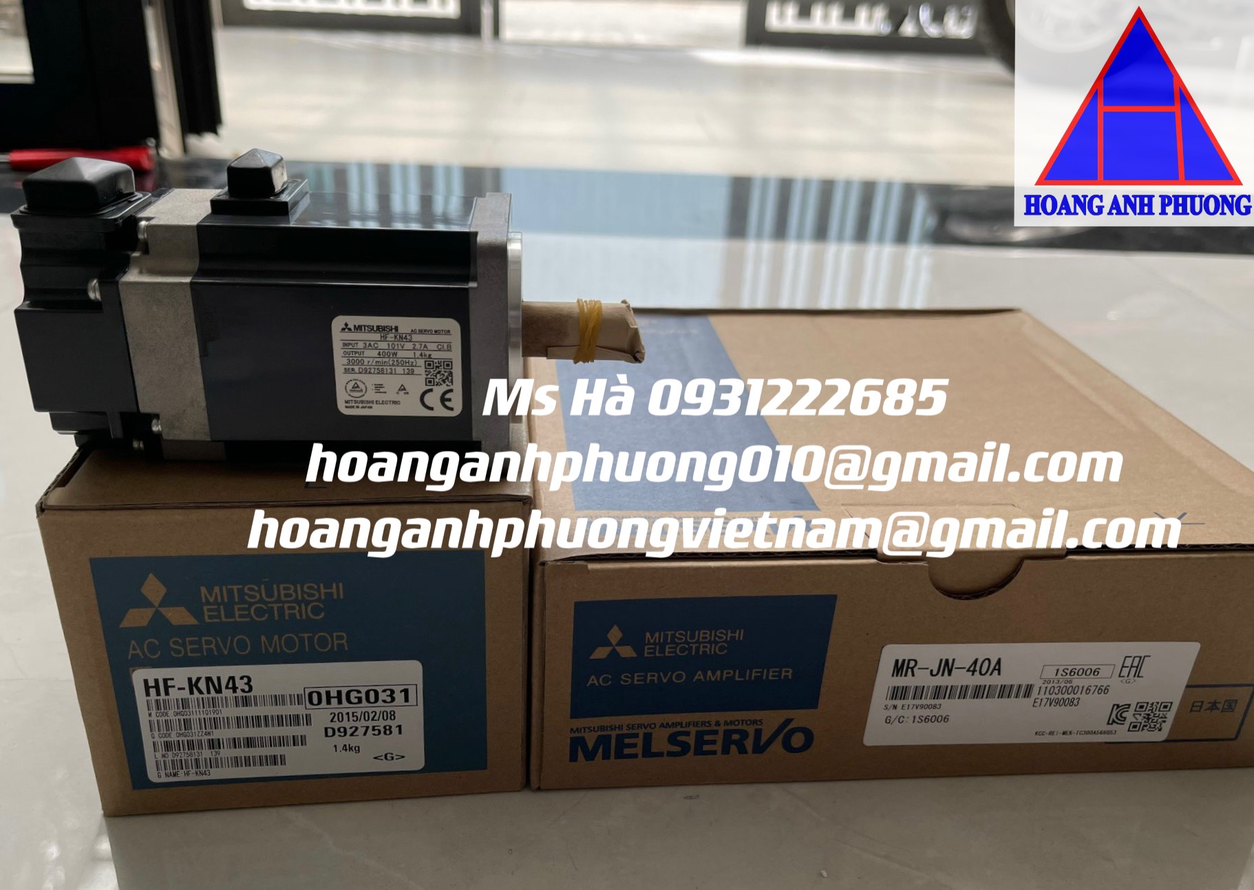 Servo HF-KN43, động cơ 400W, bảo hành 12 tháng