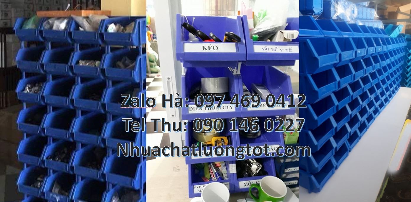 kệ đựng linh kiện kệ đựng hàng hóa,khay kệ duy tân,khay nhựa xanh đỏ v