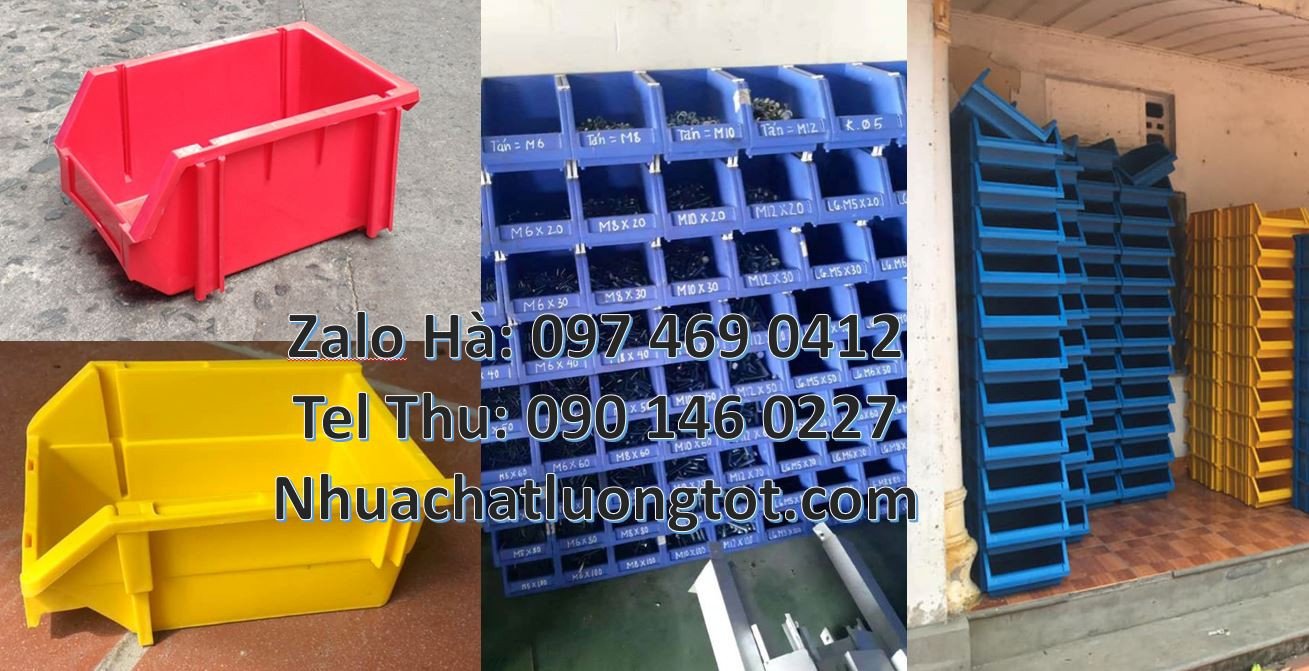 kệ đựng linh kiện kệ đựng hàng hóa,khay kệ duy tân,khay nhựa xanh đỏ v