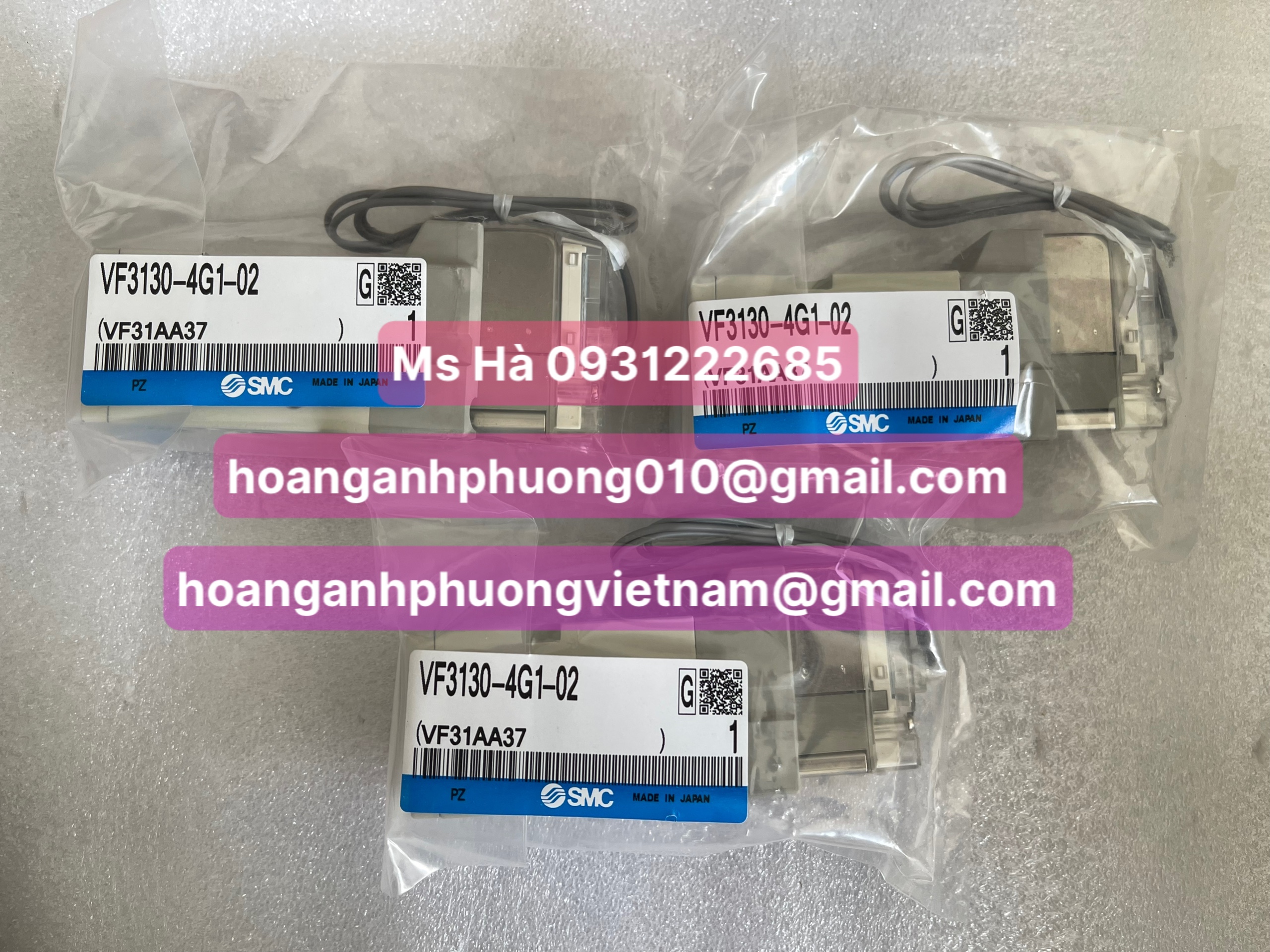 Giá tốt toàn quốc - Van điện từ 5 cổng VF3130-4G1-02 SMC