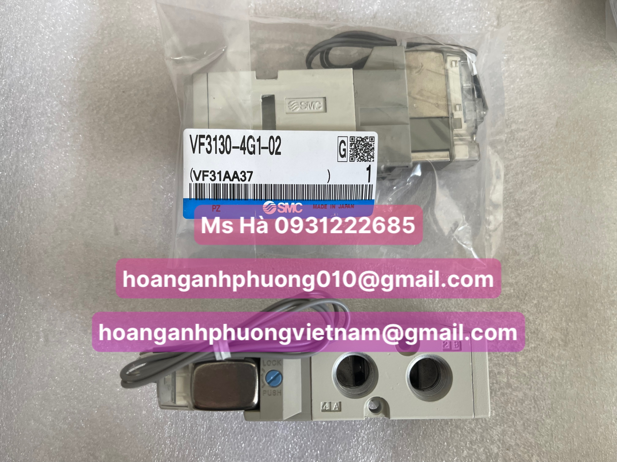 Giá tốt toàn quốc - Van điện từ 5 cổng VF3130-4G1-02 SMC