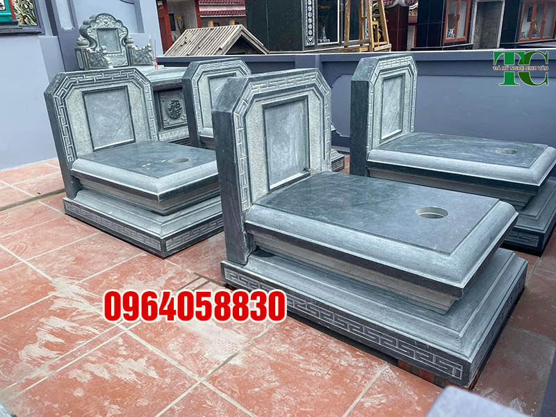MỚi mẫu mộ tam sơn tam cấp bằng đá thiết kế đơn giản Ninh Bình