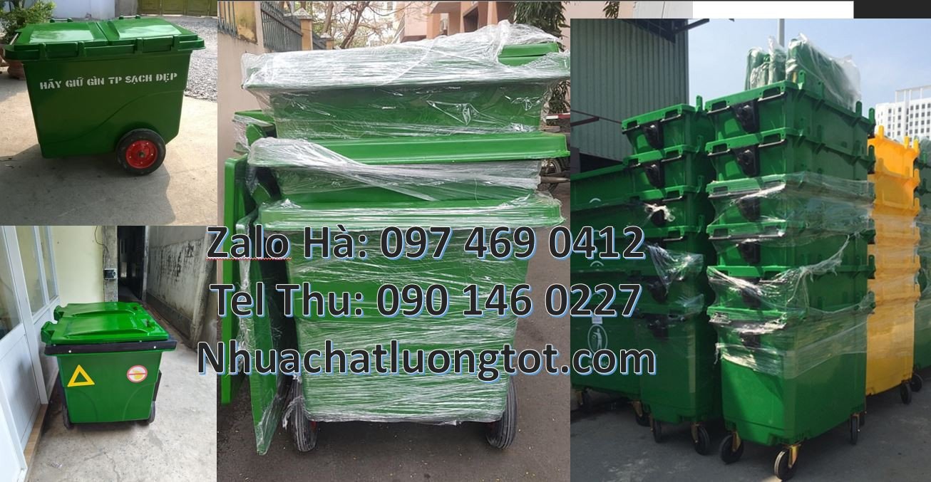 xe thu gom rác 660l 3 bánh đúc,xe thu gom rác 1000l 4 bánh đúc, xe rác