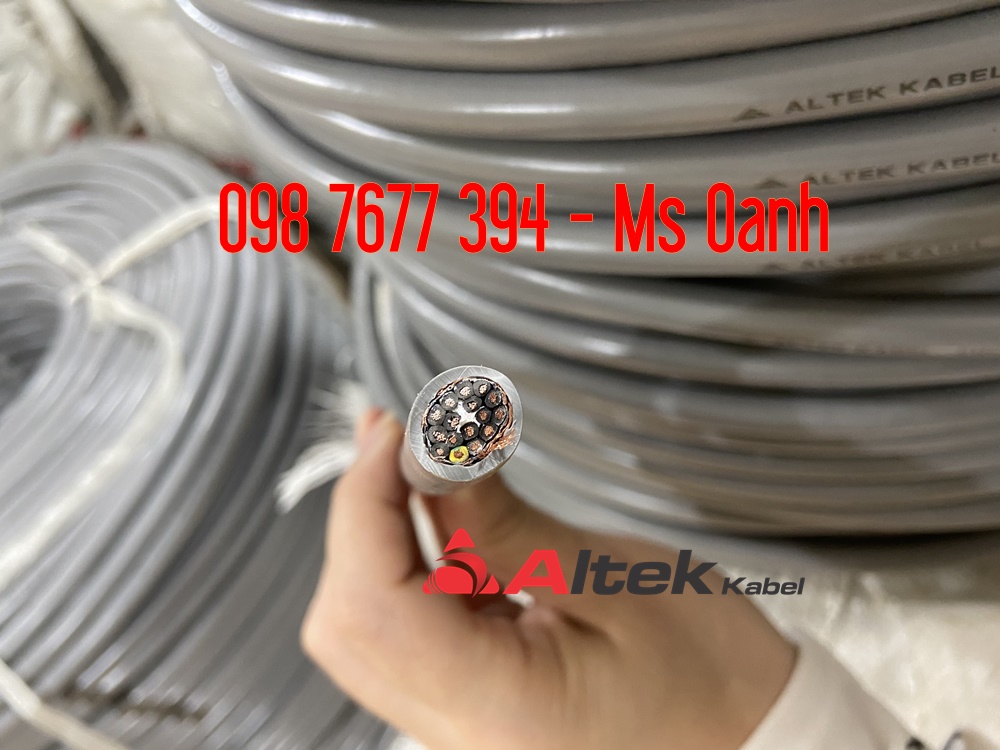 cáp điều khiển 16x0.5 chống nhiễu, cáp điều khiển chống nhiễu 16 lõi