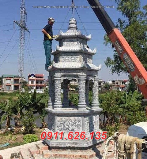 20943 tháp mộ bằng đá nguyên khối đẹp bán sơn la