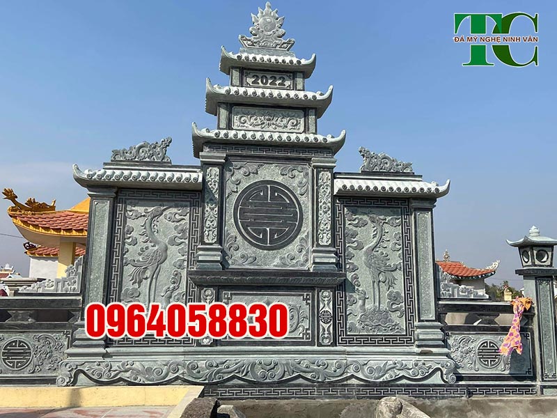 Hot những mẫu lăng mộ đá xanh rêu Ninh Bình đẹp