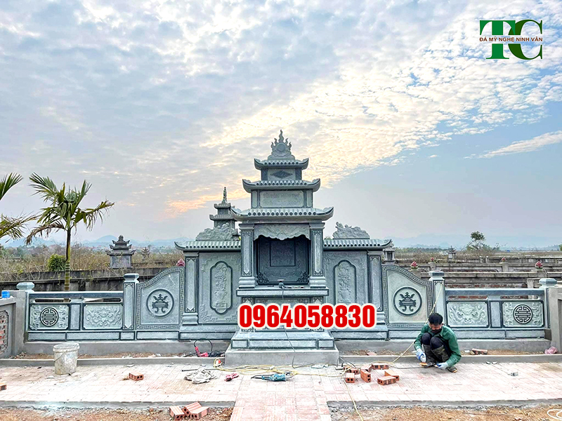 Hot những mẫu lăng mộ đá xanh rêu Ninh Bình đẹp