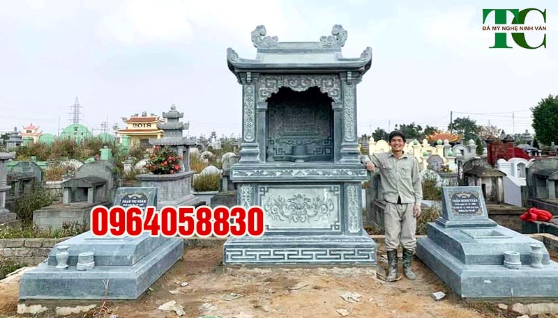 Hot những mẫu lăng mộ đá xanh rêu Ninh Bình đẹp