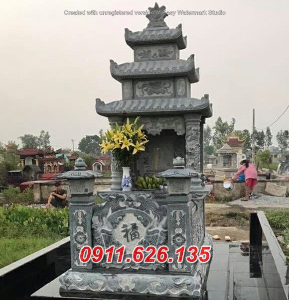 21007 mẫu mộ bằng đá ninh bình ba mái đẹp bán