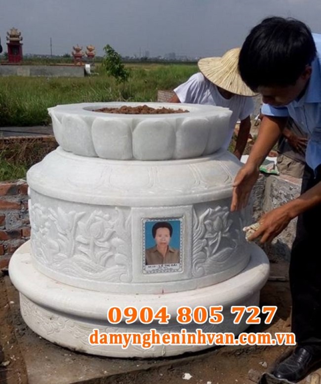 Những mẫu mộ đá trắng phong thuỷ đẹp tại Ninh Bình