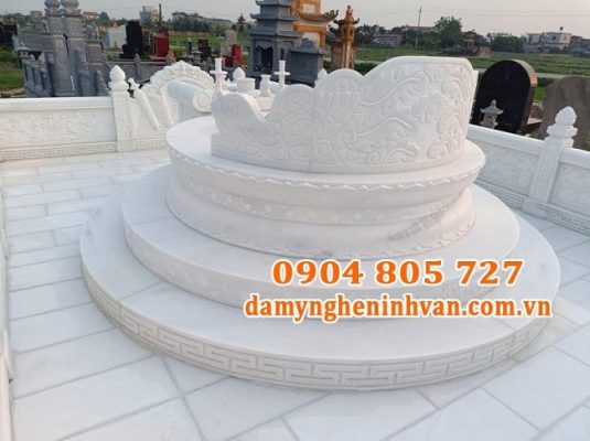 Những mẫu mộ đá trắng phong thuỷ đẹp tại Ninh Bình