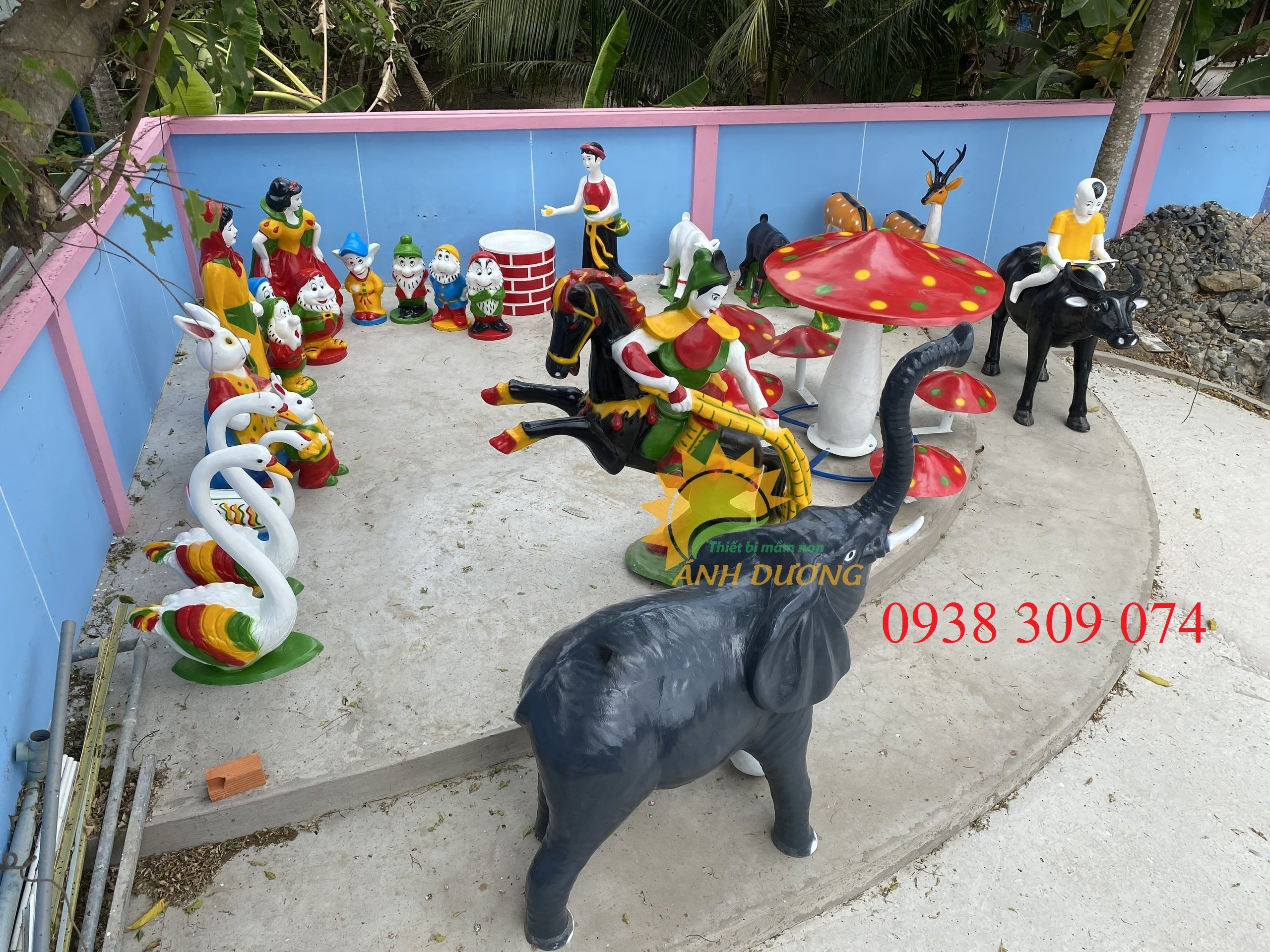 Tượng vườn cổ tích dành cho trường mầm non, sân vườn