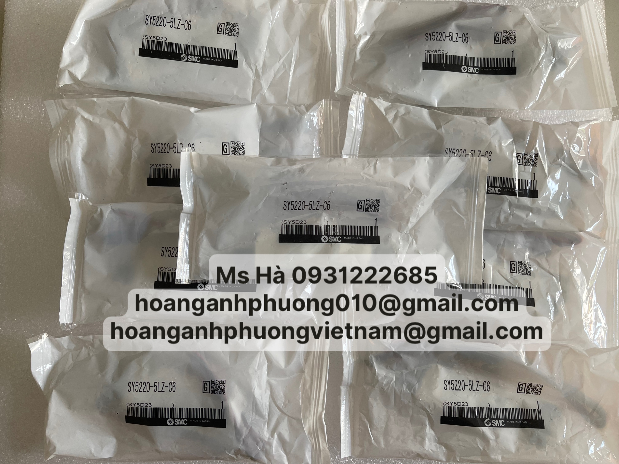 Van khí chính hãng 100% dòng SMC SY5220-5LZ-C6