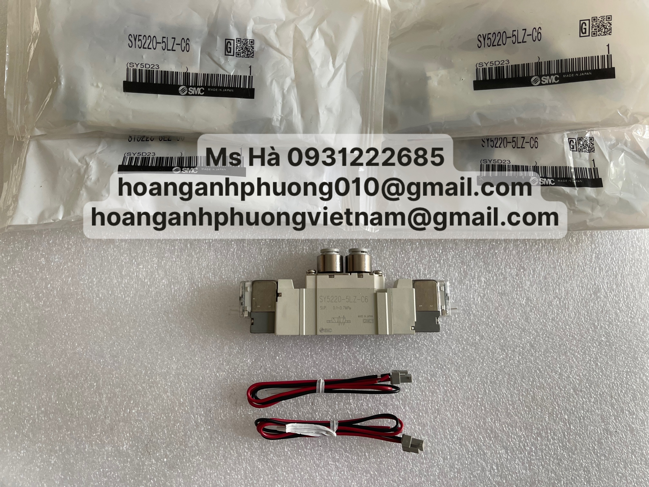Van khí chính hãng 100% dòng SMC SY5220-5LZ-C6
