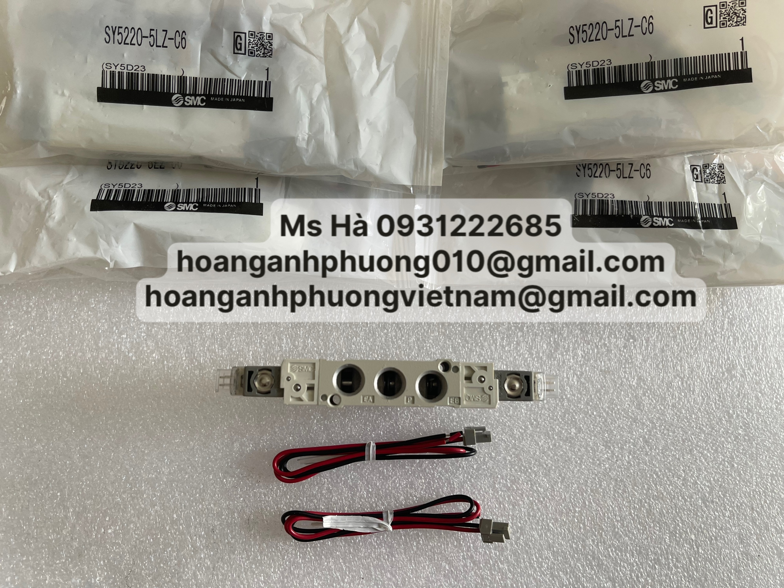 Van khí chính hãng 100% dòng SMC SY5220-5LZ-C6
