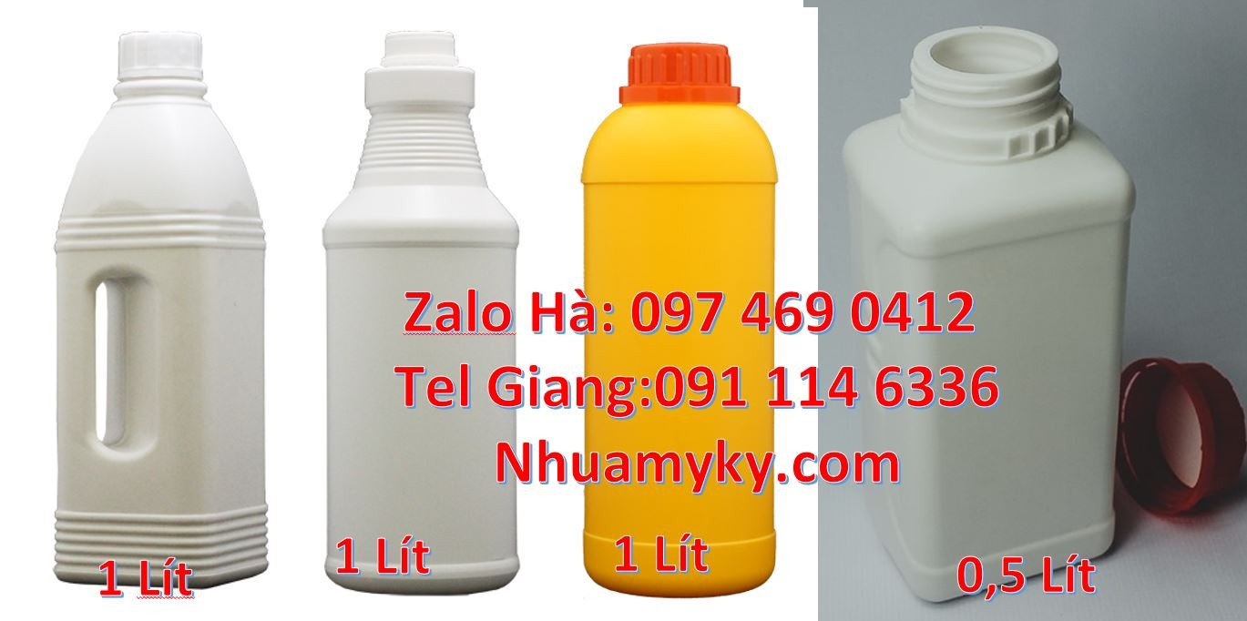 chai nhựa 1l đựng axit, chai nhưa 0.5l đựng hóa chất,chai nhựa màu tra