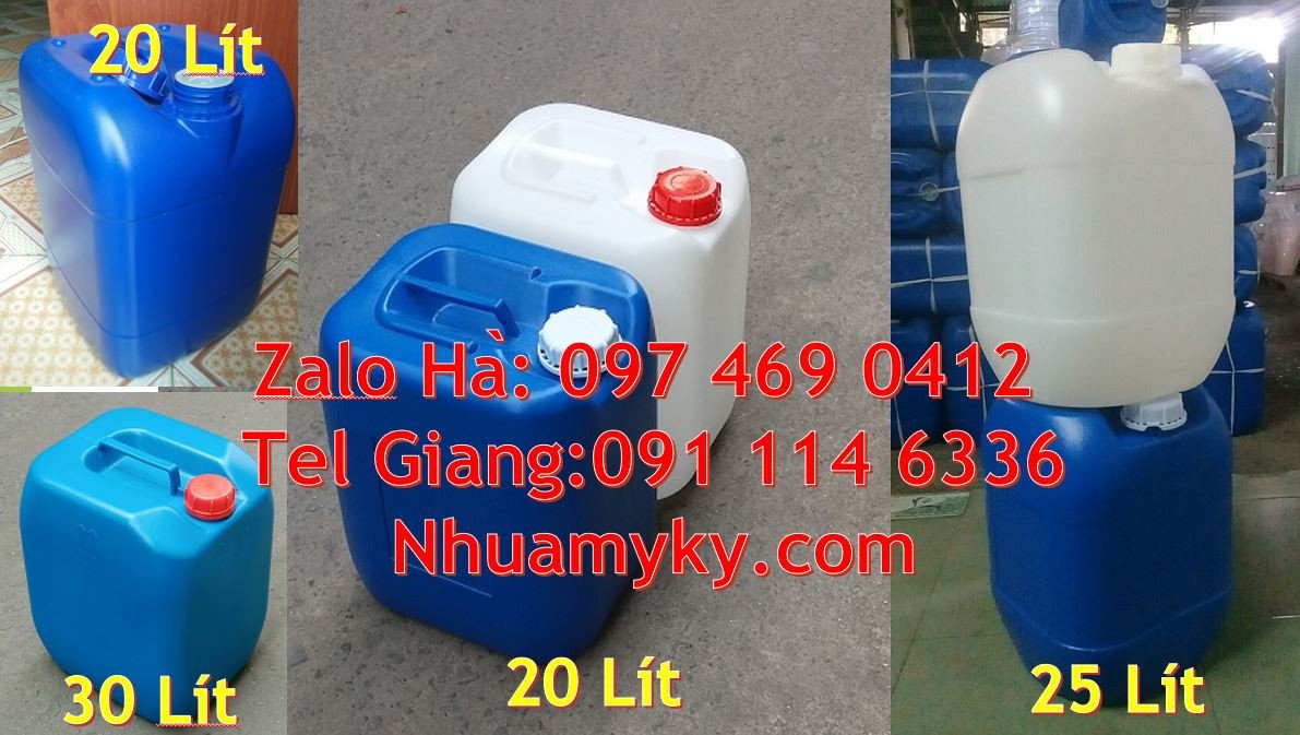 can nhựa 30l đựng dầu ăn, can nhựa 25l đựng xăng, can nhựa chất lượng