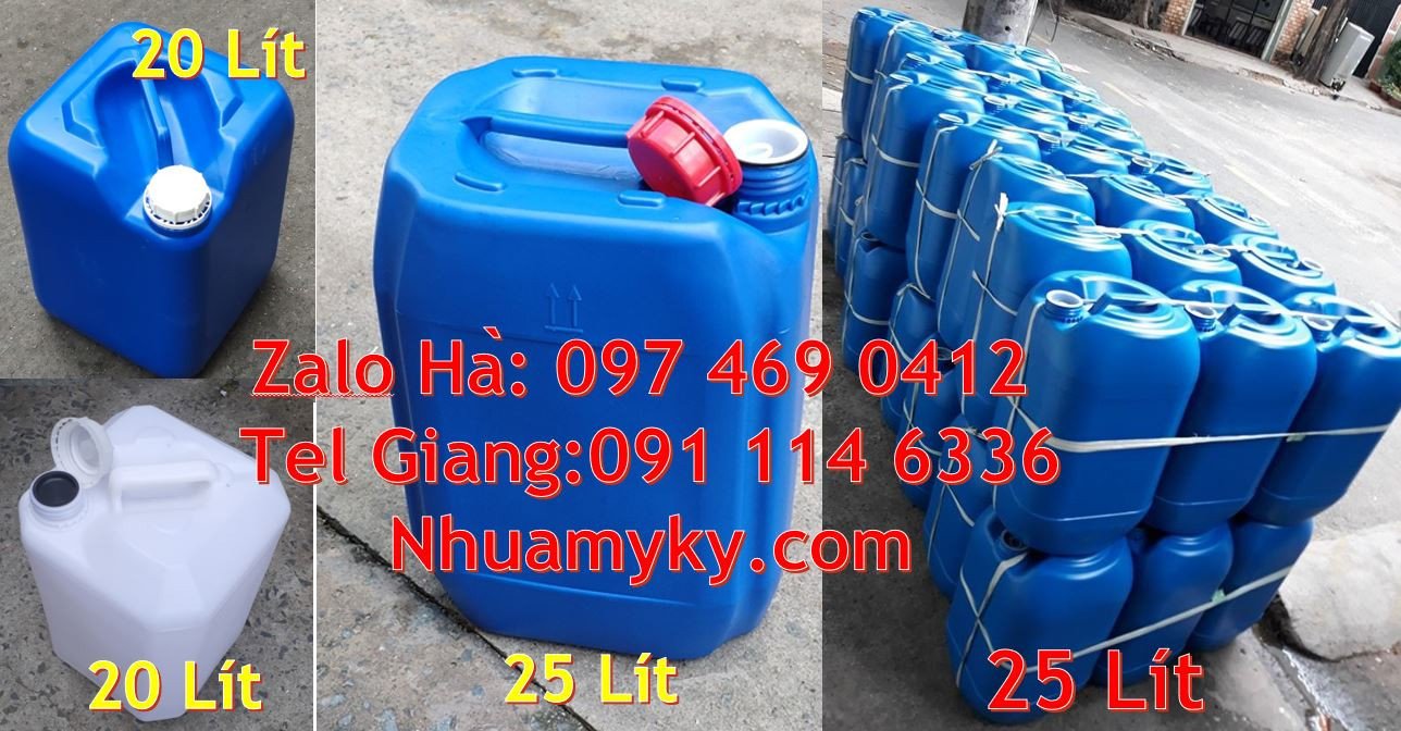 can nhựa 30l đựng dầu ăn, can nhựa 25l đựng xăng, can nhựa chất lượng