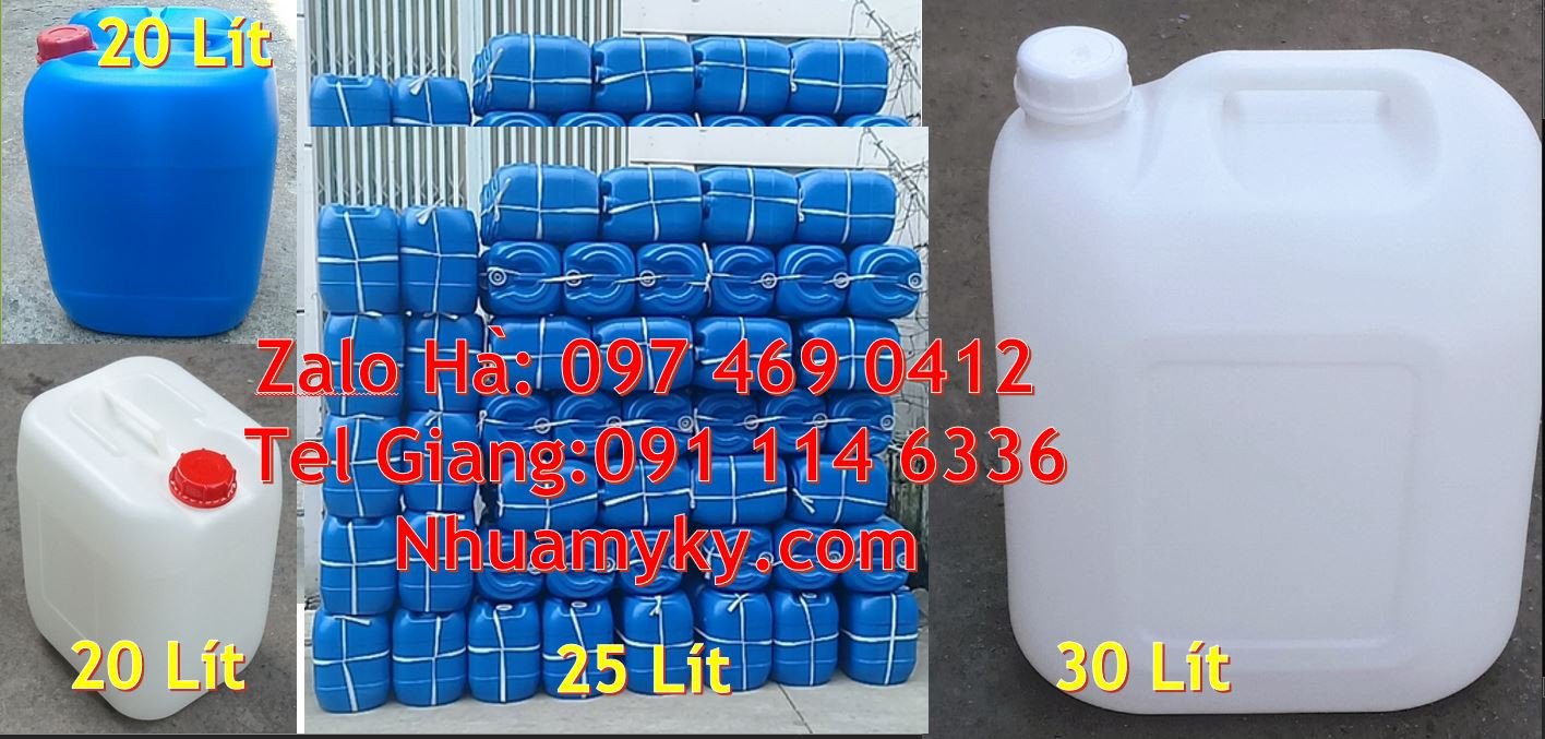 can nhựa 30l đựng dầu ăn, can nhựa 25l đựng xăng, can nhựa chất lượng