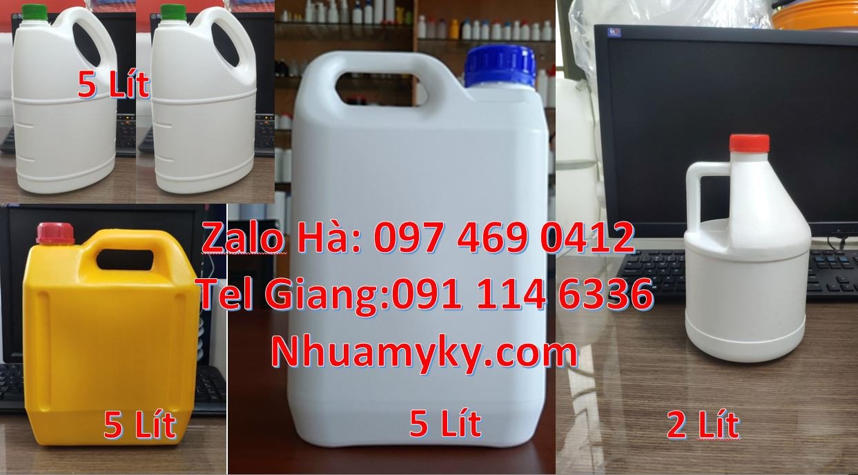 can 5l vuộng đựng nước mía, can 10l đựng nước mắm, can 2l đựng bột mi
