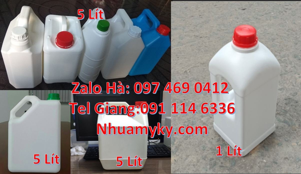 can 5l vuộng đựng nước mía, can 10l đựng nước mắm, can 2l đựng bột mi