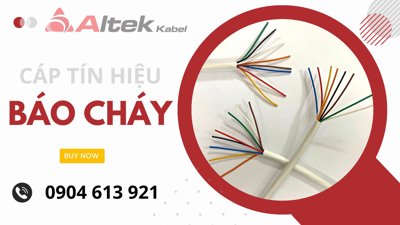 Cáp tín hiệu báo cháy 0.22mm Altek kabel