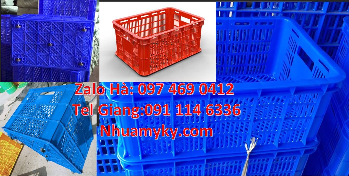 sọt nhựa đựng rau củ, sọt nhựa đựng hải sản tươi sống,sóng nhựa công n