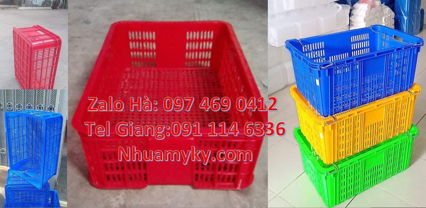 sọt nhựa đựng rau củ, sọt nhựa đựng hải sản tươi sống,sóng nhựa công n