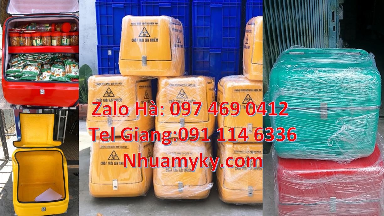 thùng ship hàng giữ nhiệt,thùng giao hàng sau xe máy,thùng chờ hàng tm