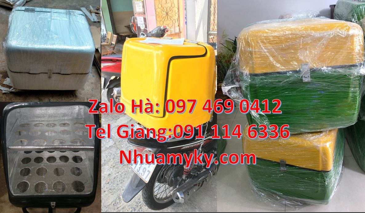 thùng ship hàng giữ nhiệt,thùng giao hàng sau xe máy,thùng chờ hàng tm