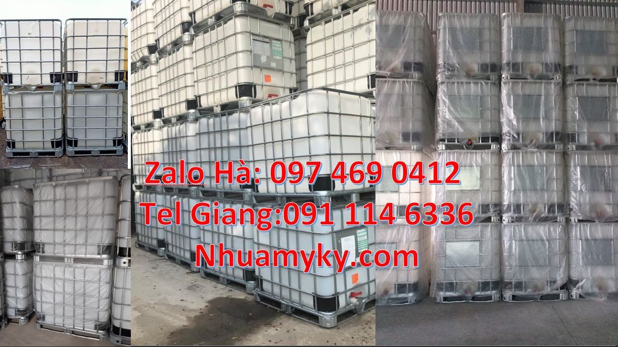 tank 1000l đựng nước, tank ibc 1000l đựng hóa chất,ibc thùng đựng vuôn
