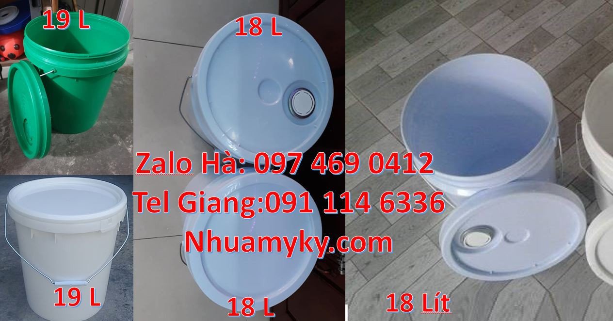 vỏ thùng đựng sơn 10l,thùng nhựa 18l qua sắt,vỏ thùng sơn 19l chất luo