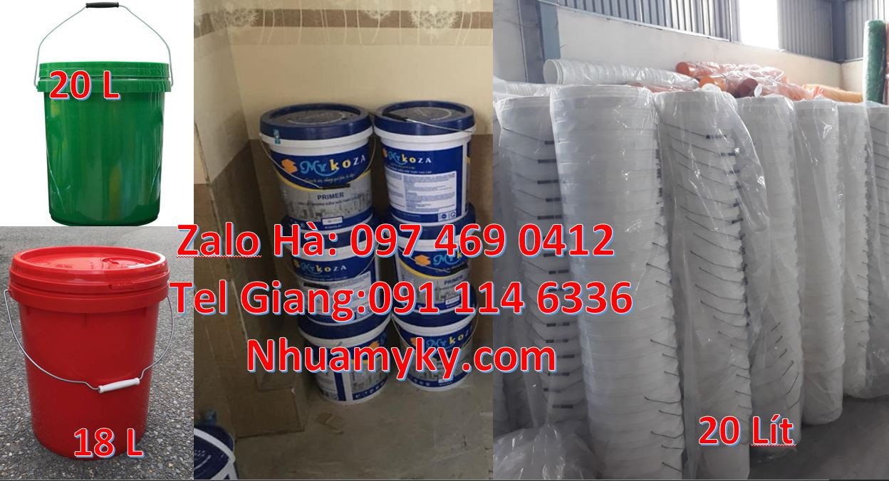 vỏ thùng đựng sơn 10l,thùng nhựa 18l qua sắt,vỏ thùng sơn 19l chất luo