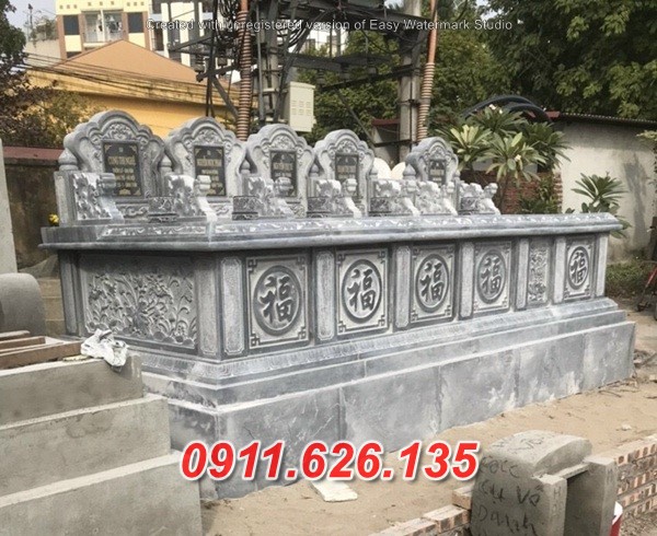 21281 Lăng mộ bằng đá cất tro hài cốt đôi đẹp bán trà vinh