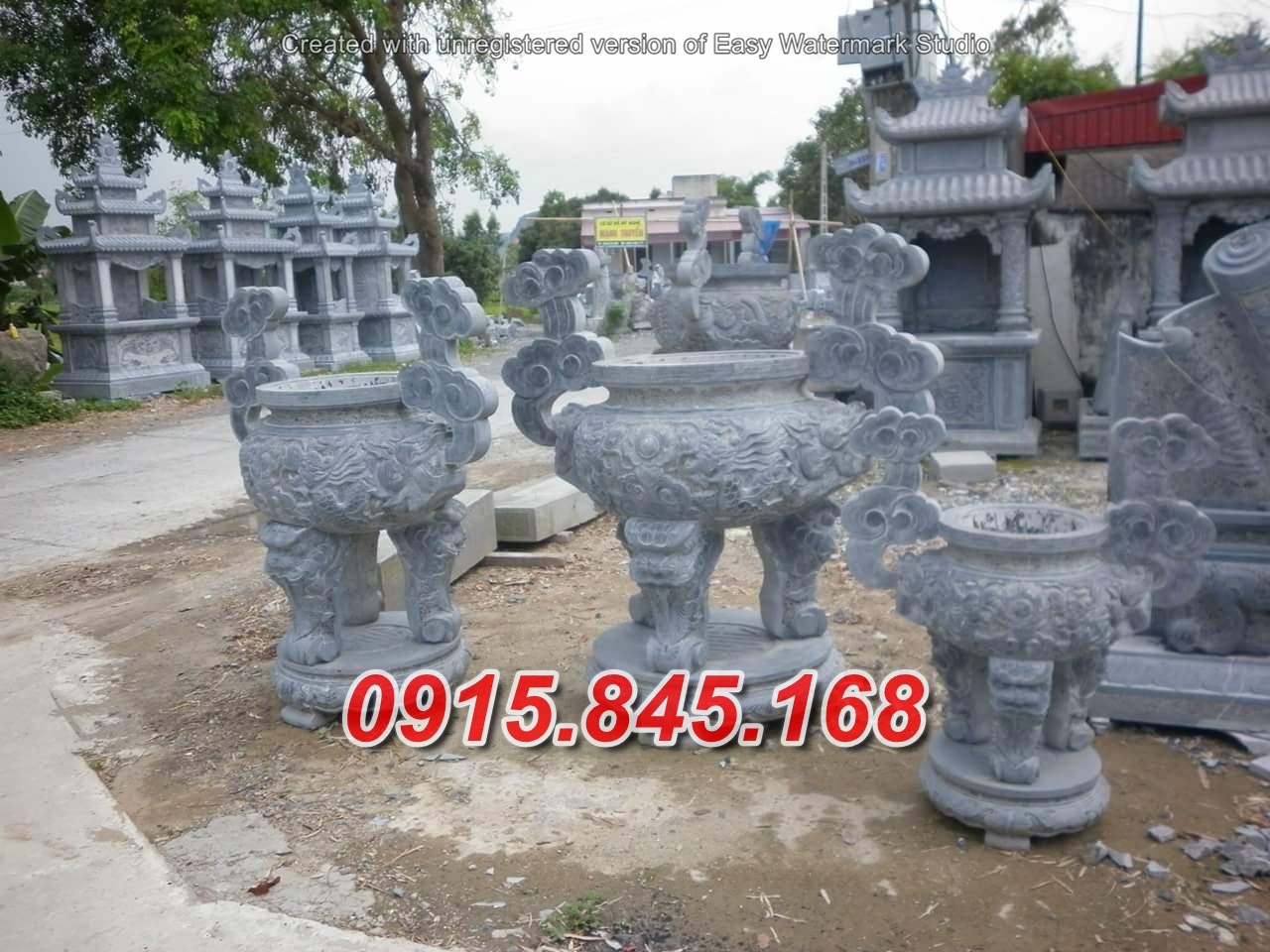 21387 Thanh Hóa xây đỉnh hương bằng đá đẹp bán