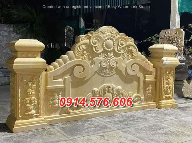 21466 xây bức bình phong bằng đá bán lào cai