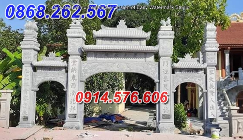 21482 xây cổng tam quan bằng đá bán phú yên