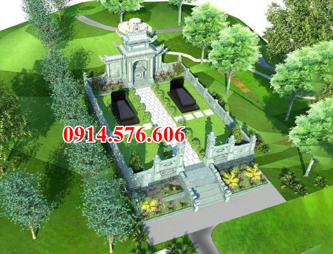 21562 lăng mộ bằng đá xanh rêu granite sơn la